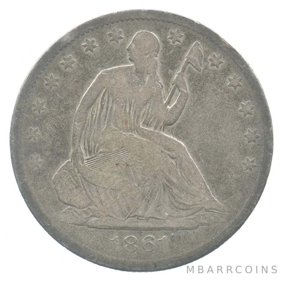 1861-O Seated Liberty Half Dollar *4798