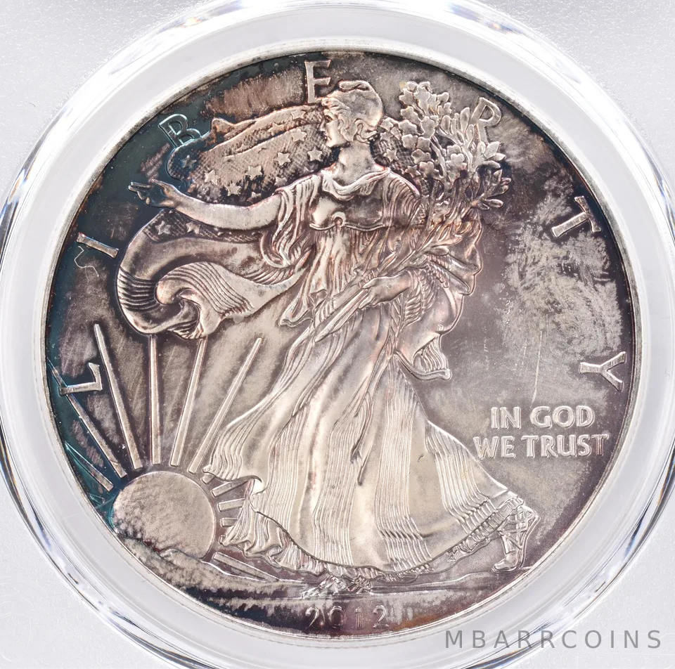 2012 American Silver Eagle MS67 PCGS Beautiful Tone *1311