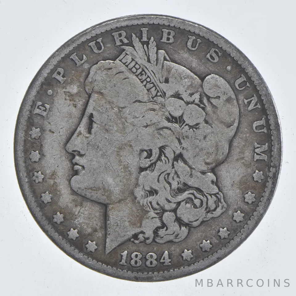Early - 1884 Morgan Silver Dollar - 90% US Coin *815