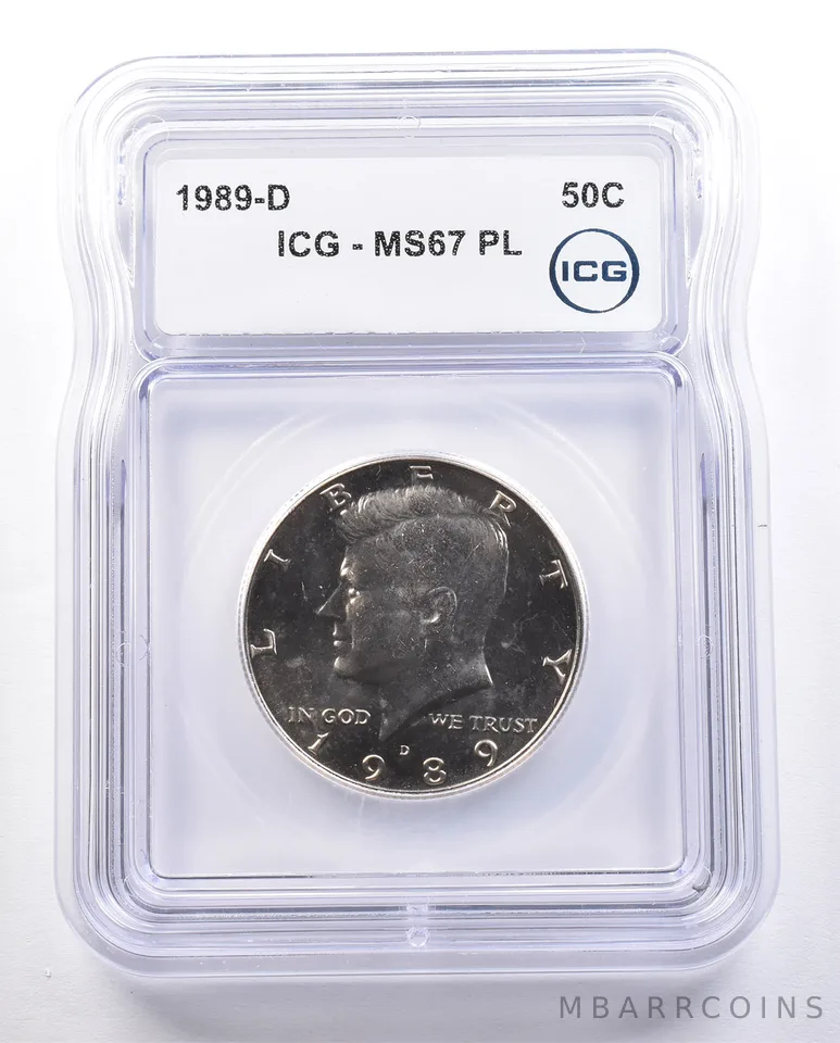 1989-D Kennedy Half Dollar MS67 PL ICG a2403