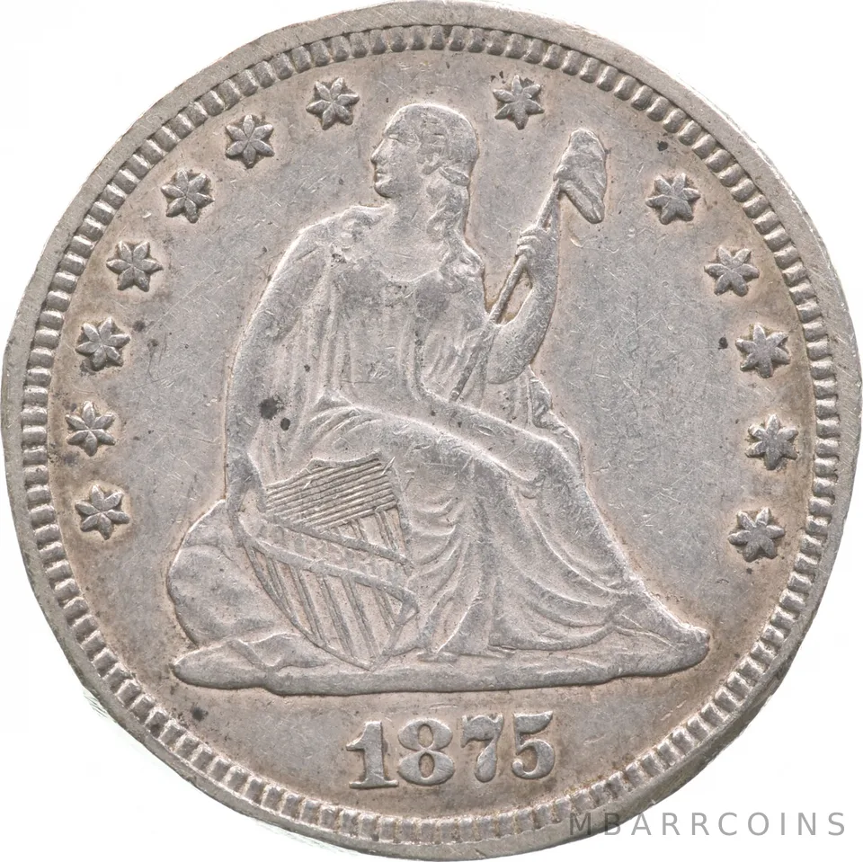 1875 Seated Liberty Quarter *4909