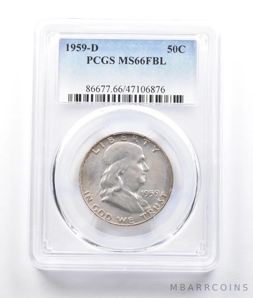 1959-D Franklin Half Dollar MS66 FBL PCGS *2620