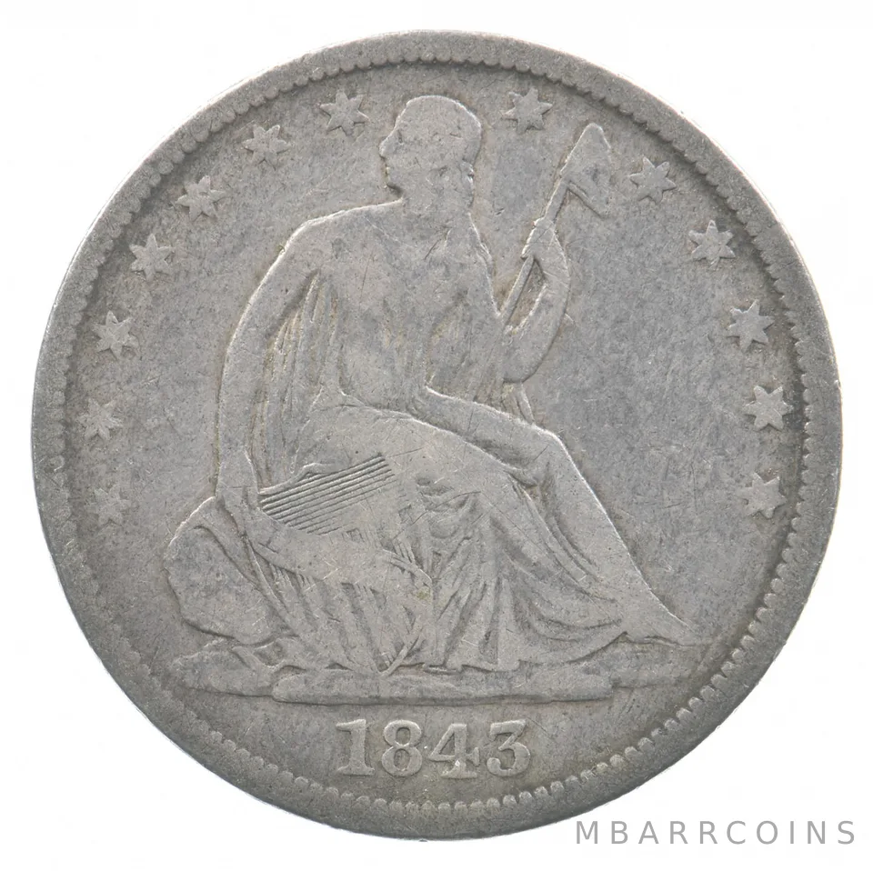 1843-O Seated Liberty Half Dollar *7555