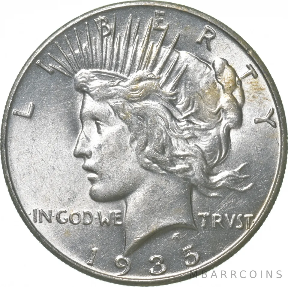 1935 Peace Silver Dollar a3163