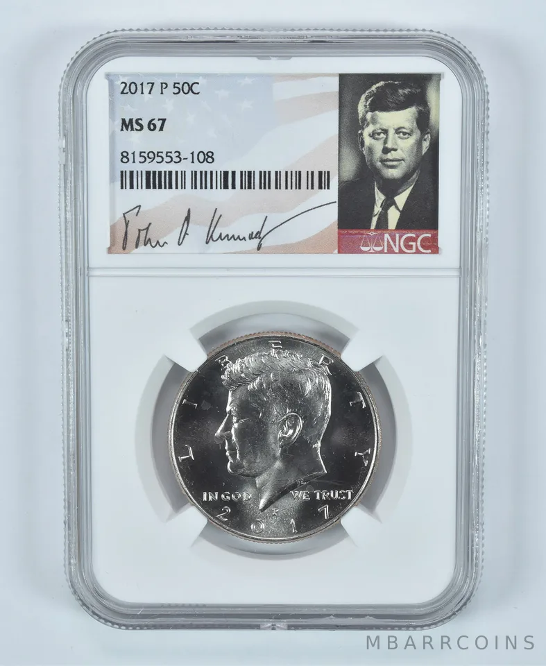 2017-P Kennedy Half Dollar MS67 NGC Special Label