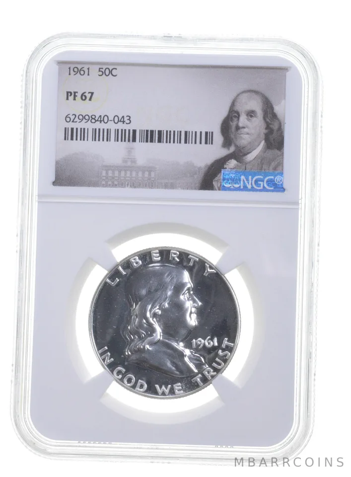 1961 Franklin Half Dollar PF67 NGC Special Label