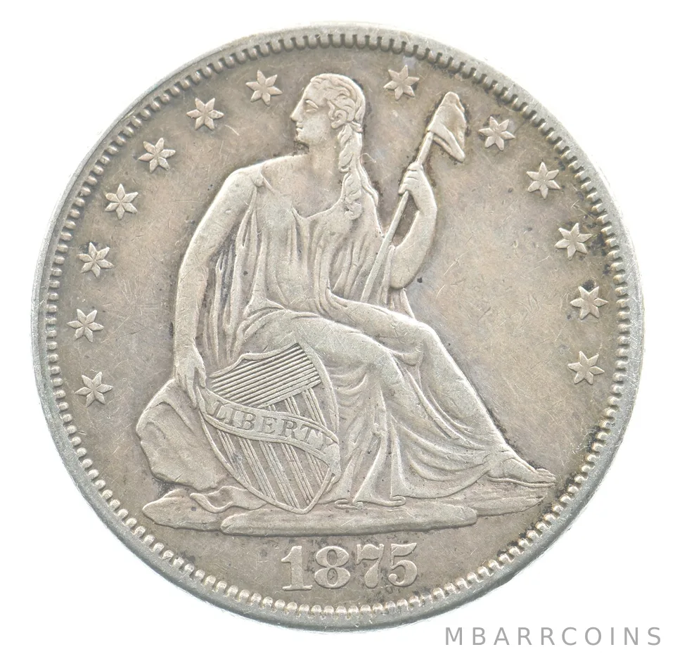 1875-S Seated Liberty Half Dollar *3509