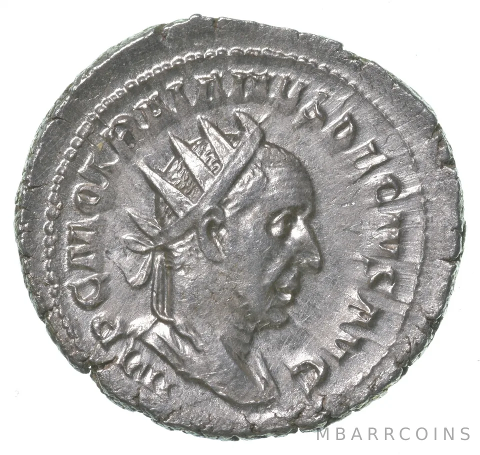 250 AD Ancient Roman Antoninianus - Abundantia - Trajan Decius a5001