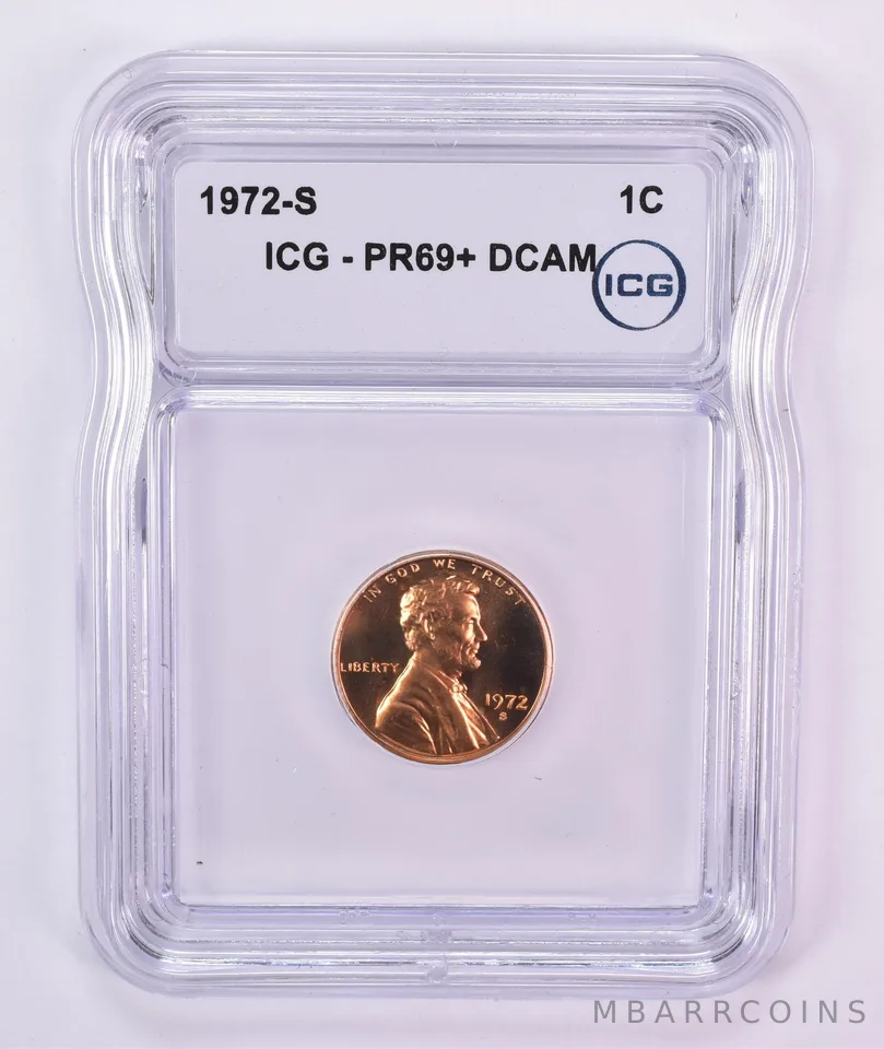1972-S Lincoln Memorial Cent PR69+ DCAM ICG