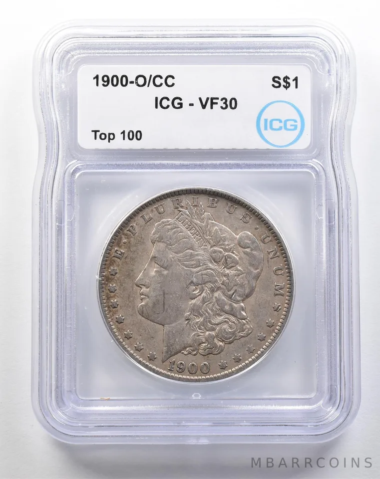 1900-O/CC Morgan Silver Dollar Top 100 VF30 ICG *3820