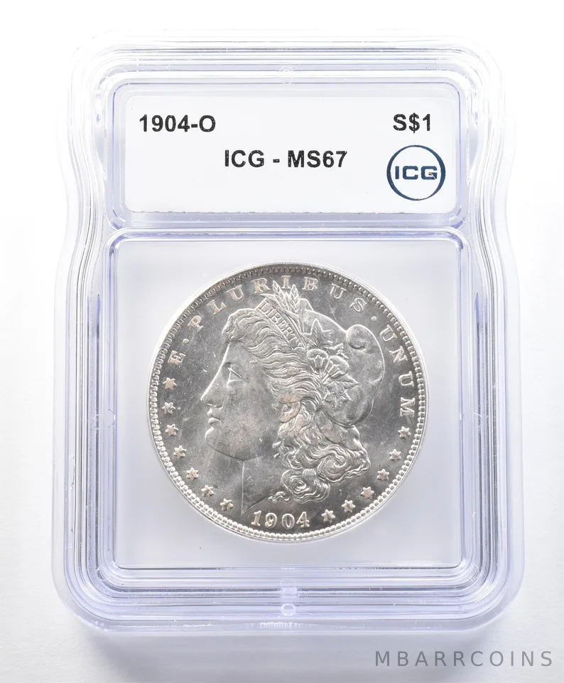 1904-O Morgan Silver Dollar MS67 ICG a9009