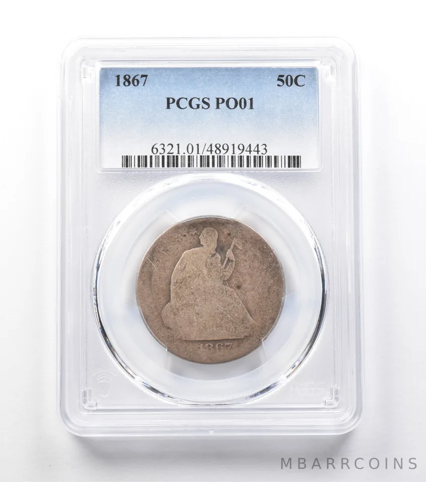 1867 Seated Liberty Half Dollar PO01 PCGS Lowball *9954