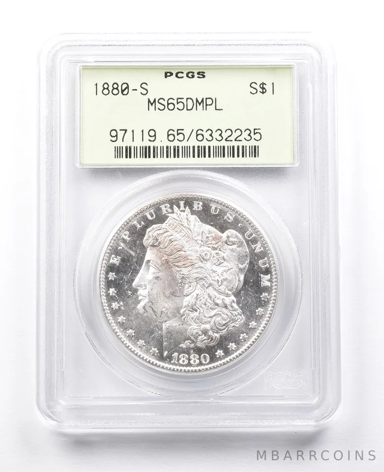 MS65 DMPL 1880-S Morgan Silver Dollar PCGS OGH *3825