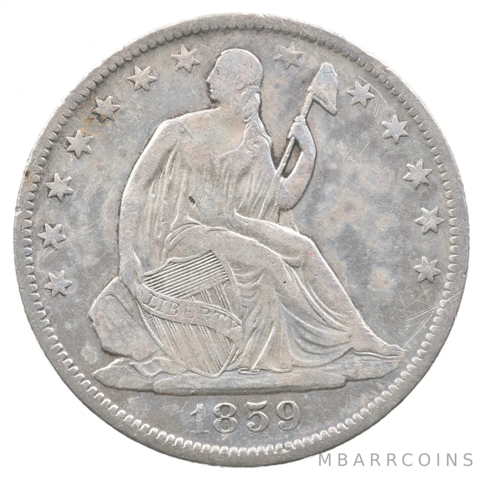 1859-O Seated Liberty Half Dollar *6114