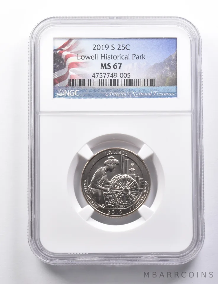 MS67 2019-S Washington Quarter Lowell Historical Park NGC *5778