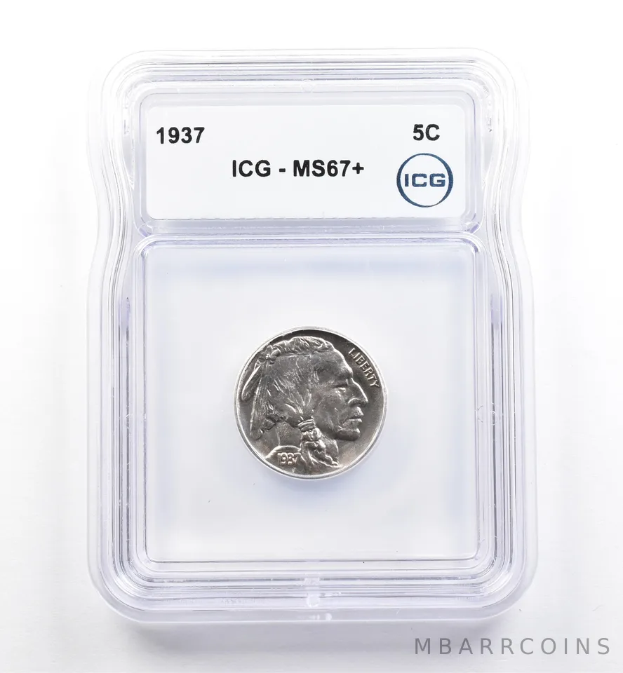 1937 Indian Head Buffalo Nickel MS67+ ICG *9957