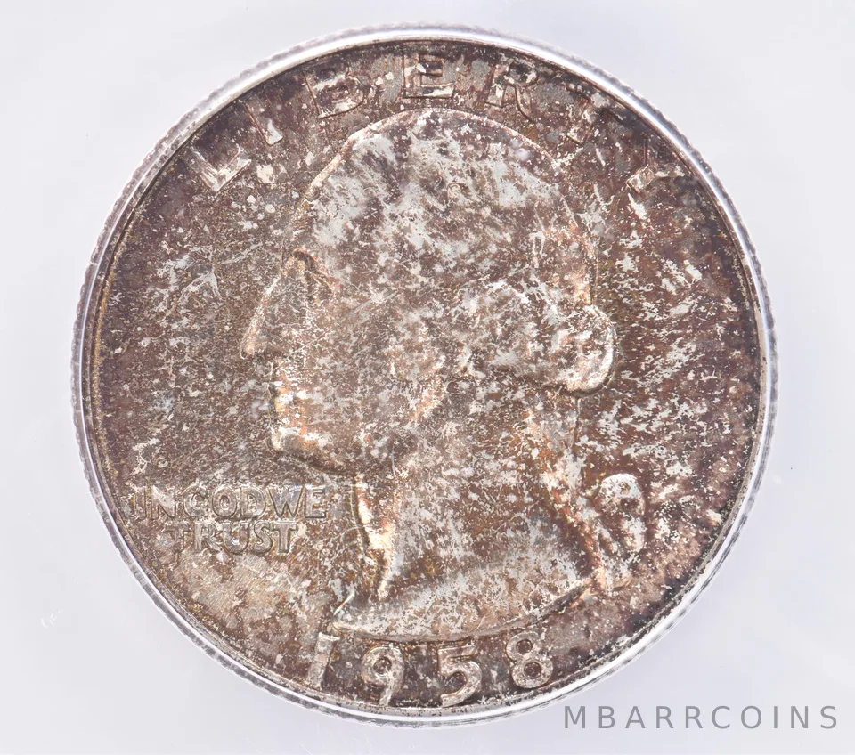 1958 Washington Quarter MS67 ICG Beautiful Tone *2532