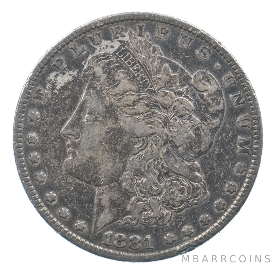 Early - 1881 Morgan Silver Dollar - 90% US Coin *947