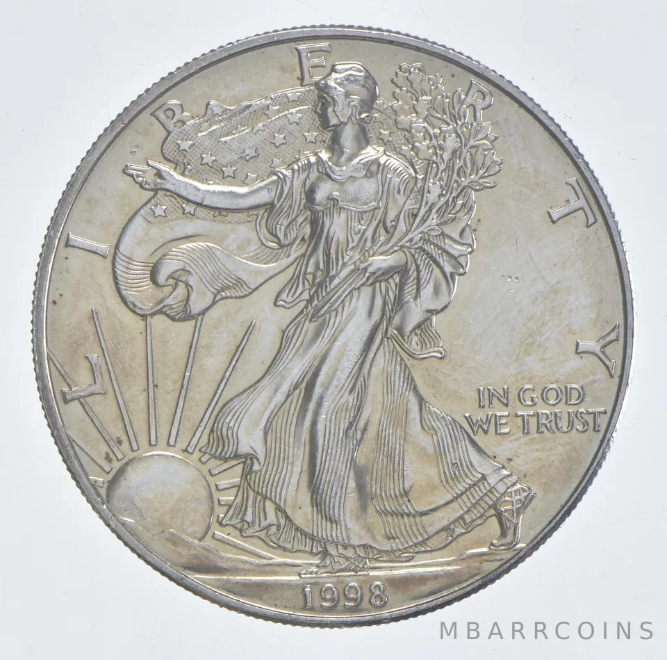Better Date 1998 American Silver Eagle 1 Troy Oz .999 Fine Silver *013
