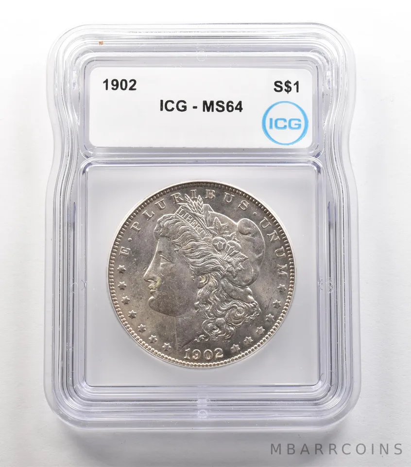 1902 Morgan Silver Dollar MS64 ICG a6684