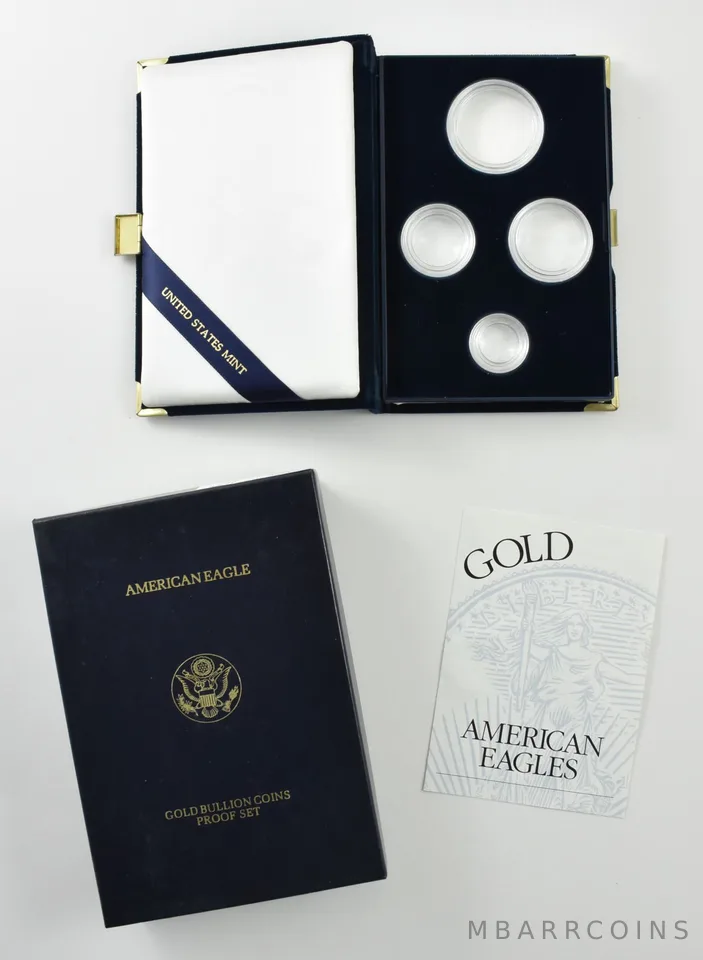 OGP 1997 Gold Eagle Proof Set 4-Coin BOX & COA - NO COINS