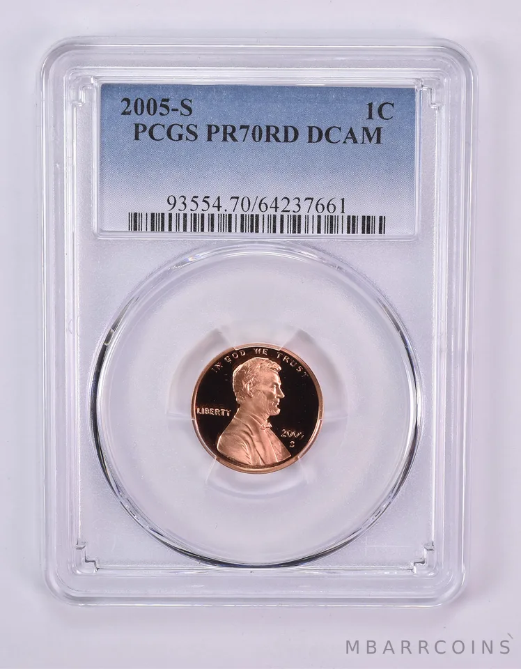 2005-S Lincoln Memorial Cent PR70 DCAM PCGS Blue Label