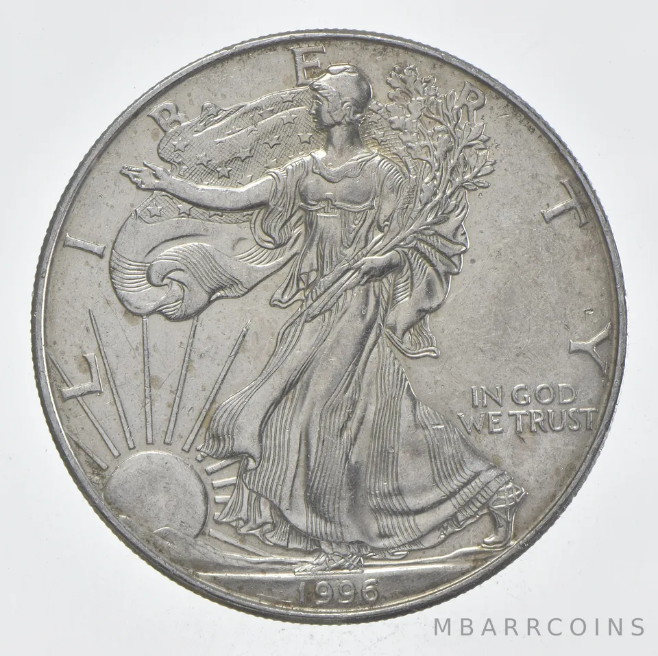 Rarest 1996 American Silver Eagle - Key Date - Rare LOW MINTAGE *398