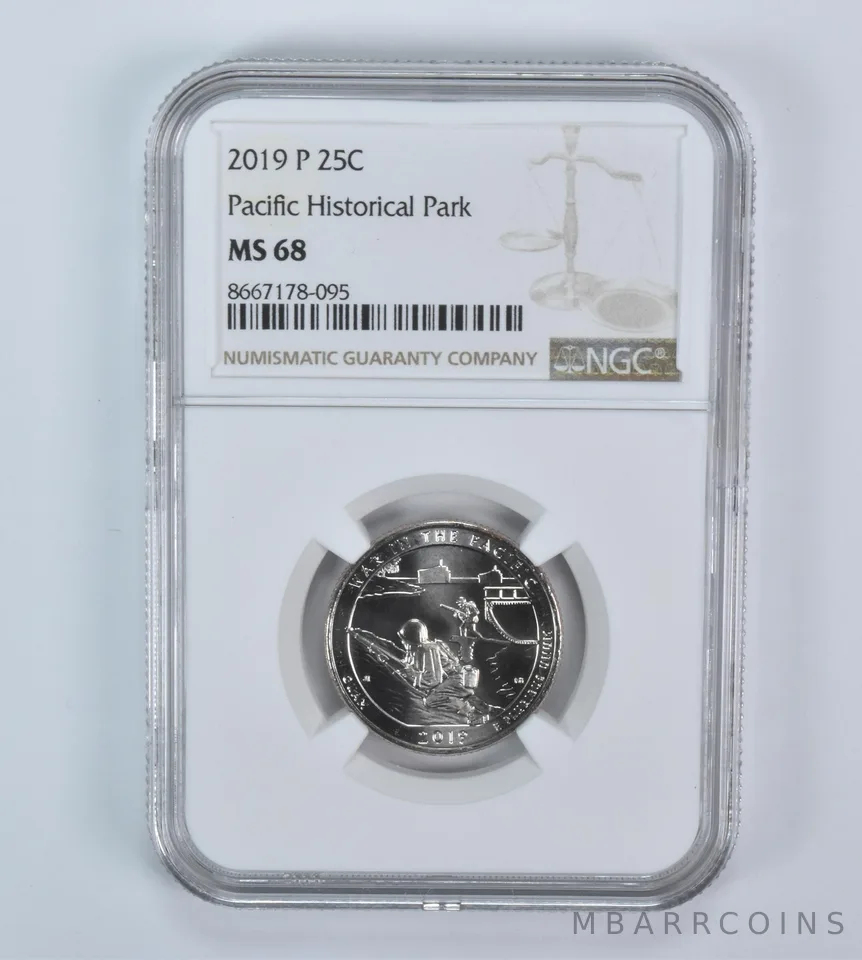 2019-P Washington Quarter ATB Pacific Historical Park MS68 NGC