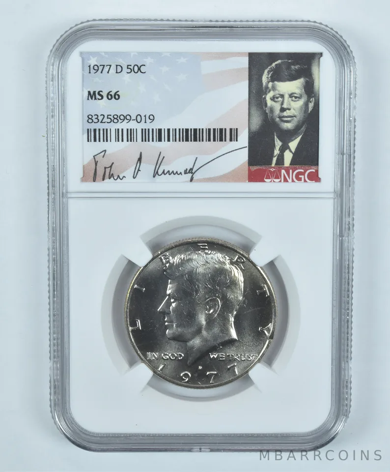 1977-D Kennedy Half Dollar MS66 NGC Special Label