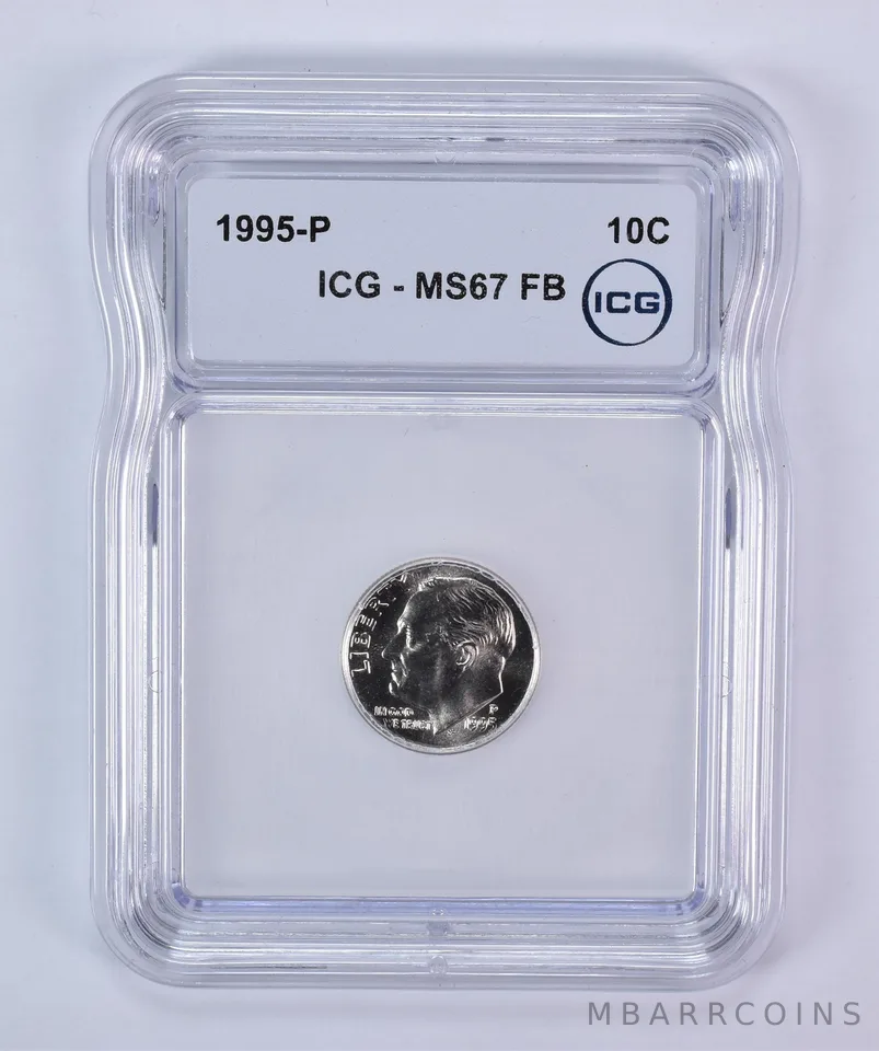 1995-P Roosevelt Dime MS67 FB ICG