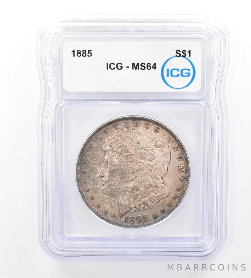 1885 Morgan Silver Dollar MS64 ICG Beautiful Tone *1708