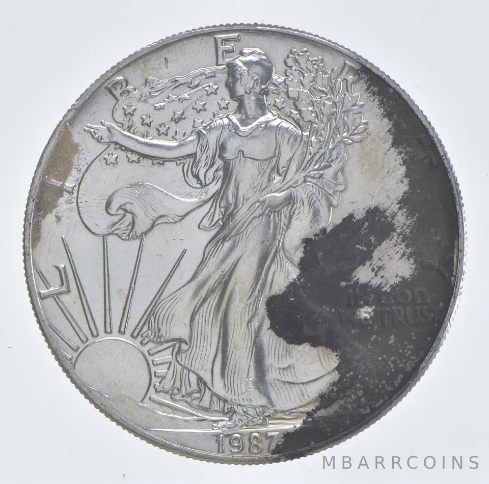 Better Date 1987 American Silver Eagle 1 Troy Oz .999 Fine Silver *091