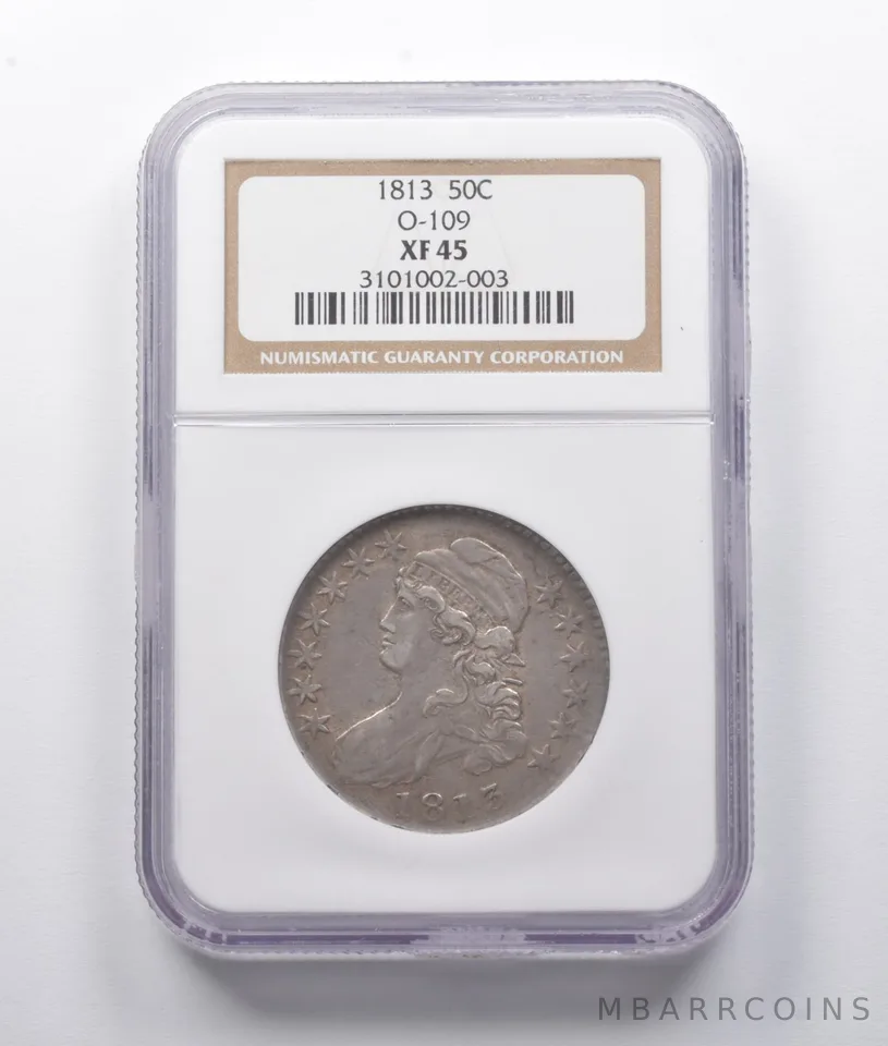 XF45 1813 Capped Bust Half Dollar O-109 NGC *7644