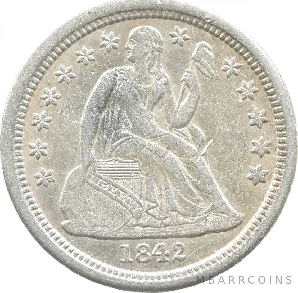 1842-O Seated Liberty Dime a9012