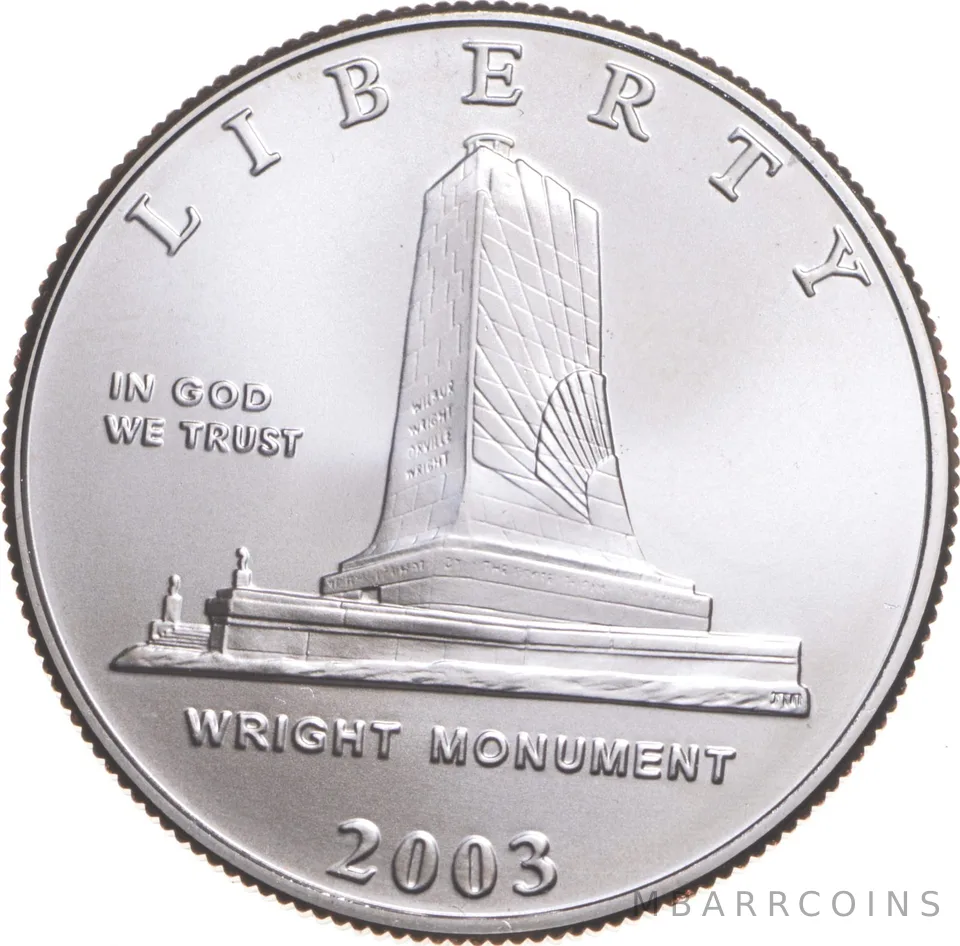 2003 Unc Wright Brothers First Flight Commemorative Half Dollar