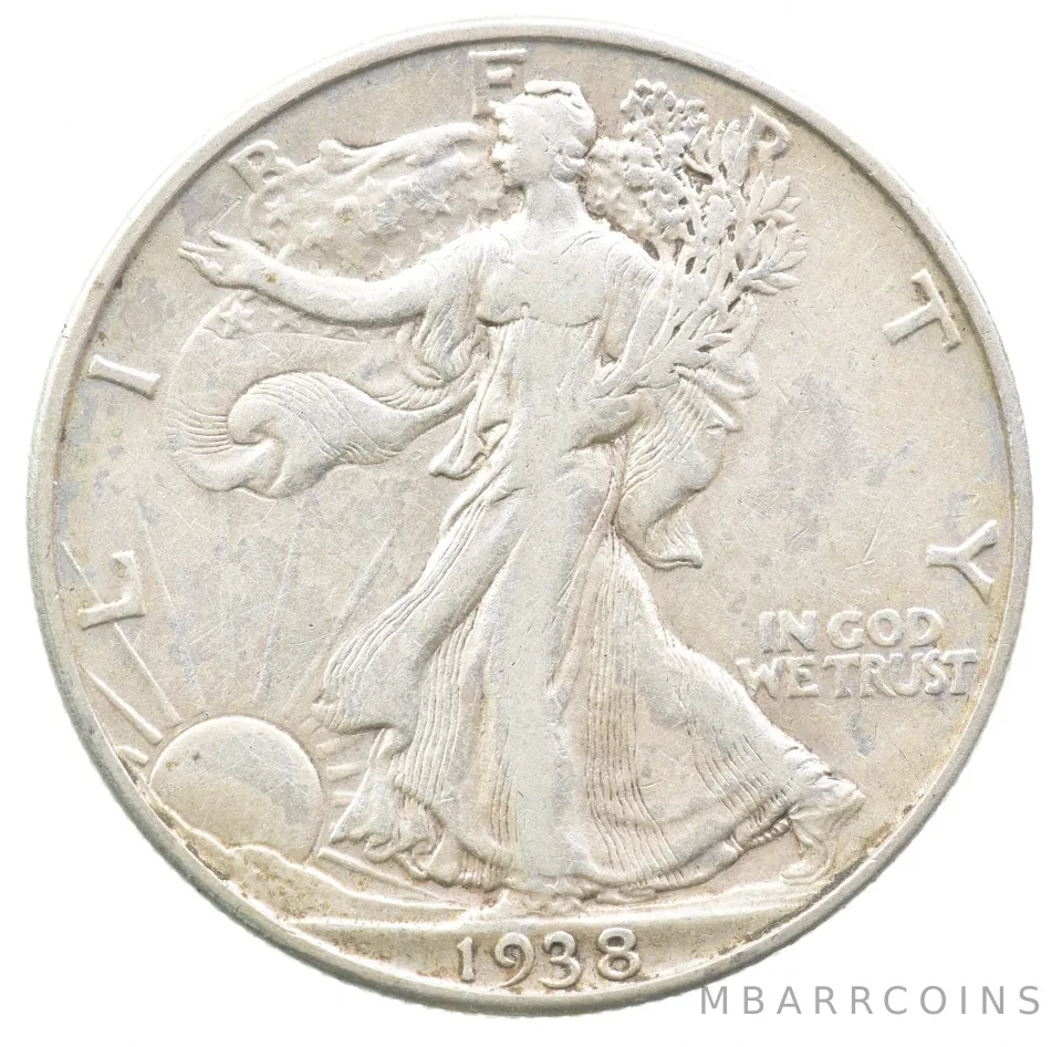 1938-D Walking Liberty Half Dollar a6746