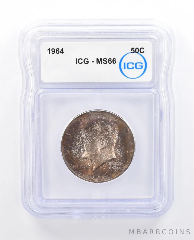 1964 Kennedy Half Dollar MS66 ICG Tone *6557