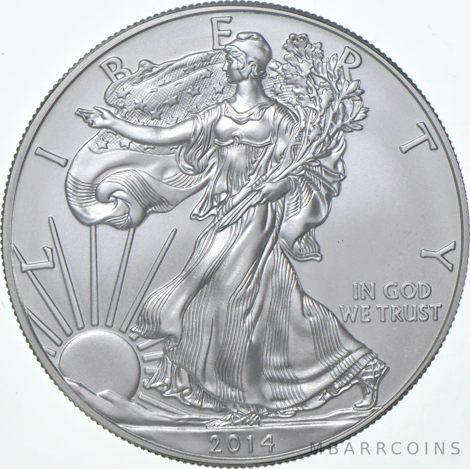 2014-W Burnished Silver Eagle