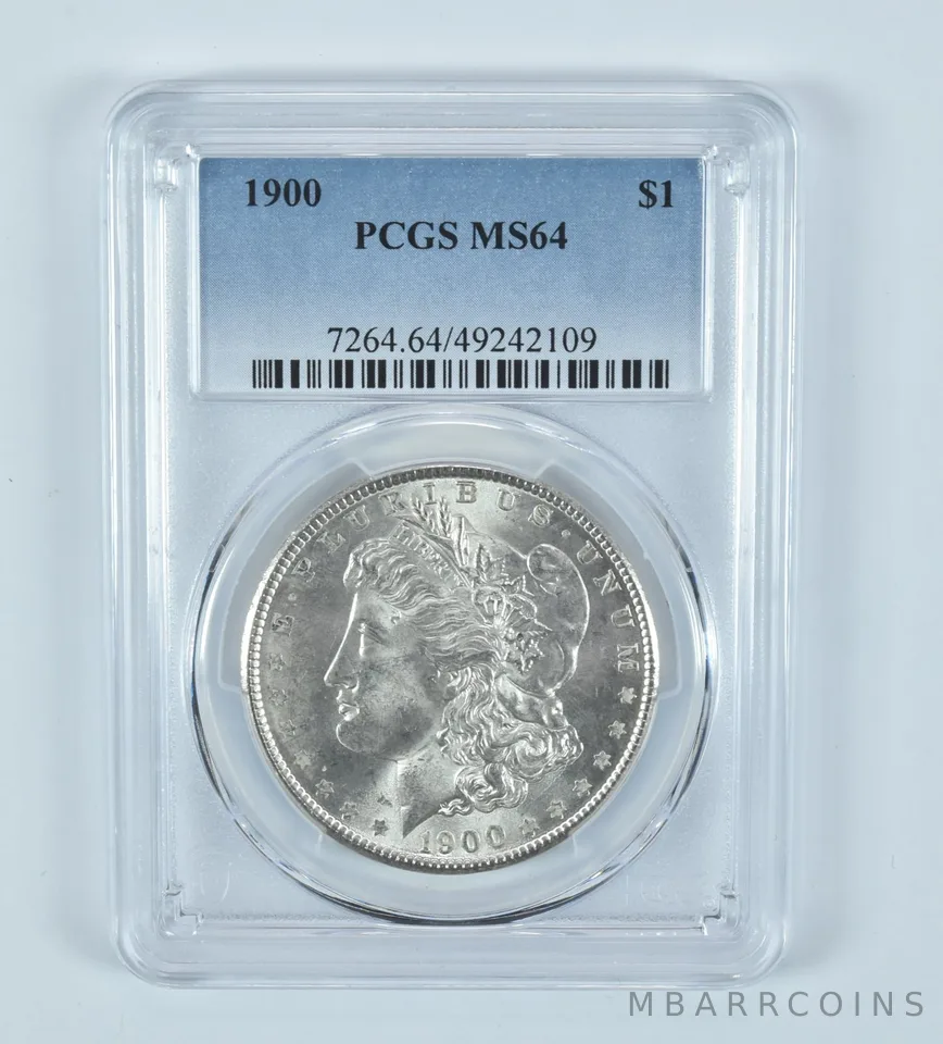 1900 Morgan Silver Dollar MS64 PCGS Blue Label