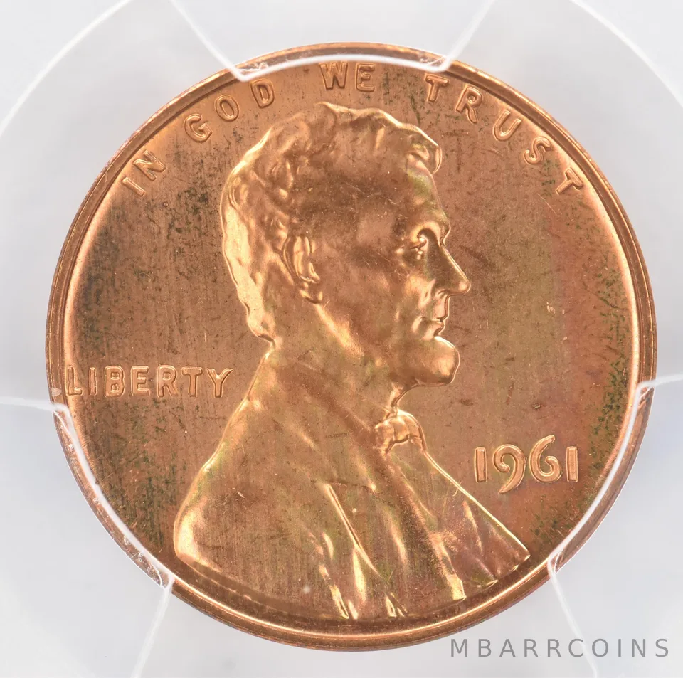 1961 Lincoln Memorial Cent PR65 RB PCGS Beautiful Tone *0963
