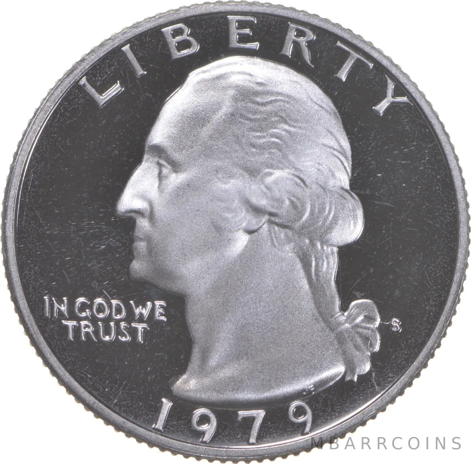 1979-S Washington Quarter TYPE 2 CLAD Proof
