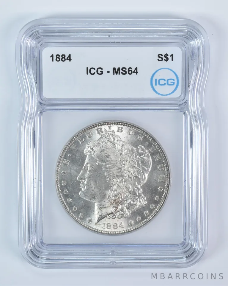 1884 Morgan Silver Dollar MS64 ICG