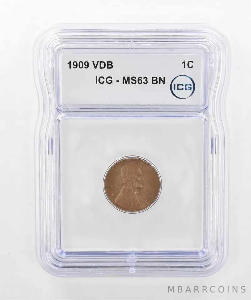 1909 VDB Lincoln Wheat Cent MS63 BN ICG Beautiful Tone *2903