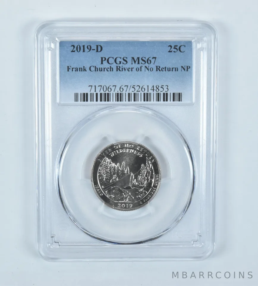 2019-D Washington Quarter ATB Frank Church River MS67 PCGS