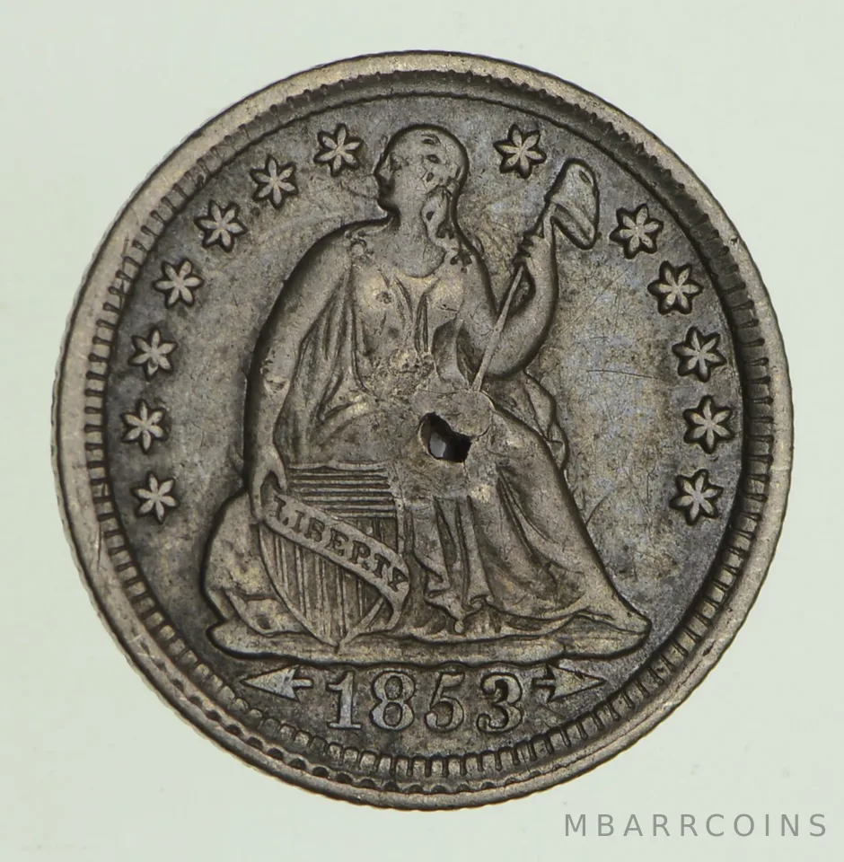 1853 Seated Liberty Half Dime - Circulated *8612