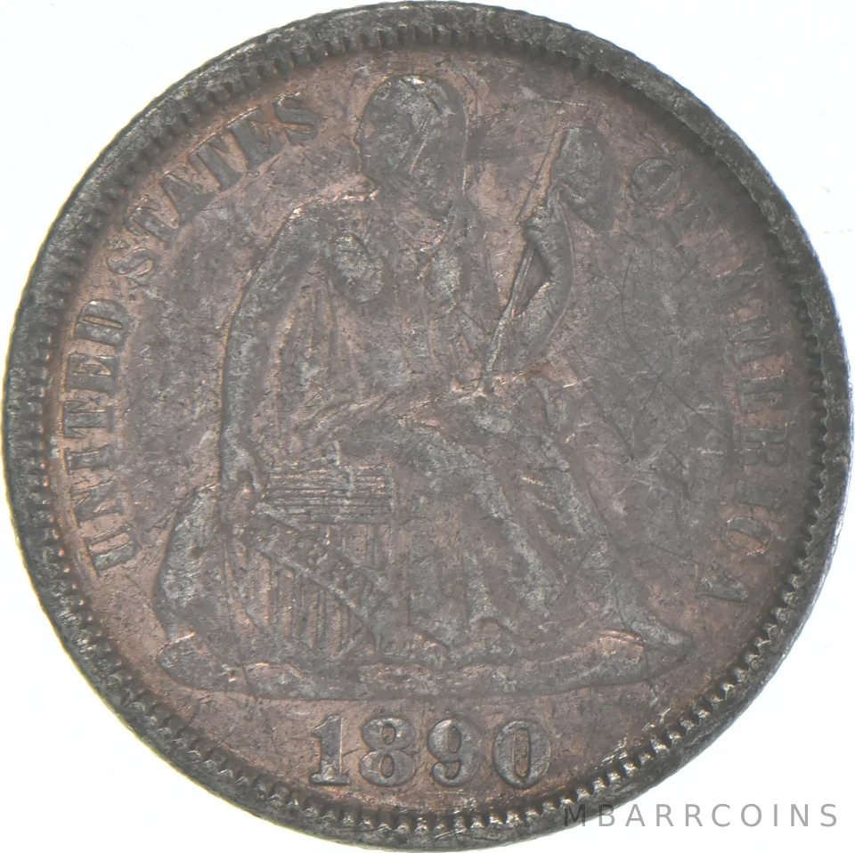 1890 Seated Liberty Dime *4233