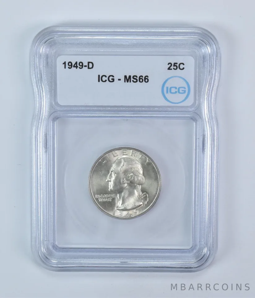 1949-D Washington Quarter MS66 ICG