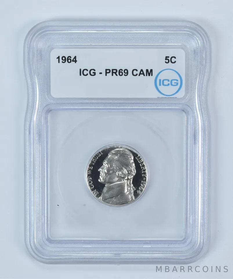1964 Jefferson Nickel PR69 CAM ICG