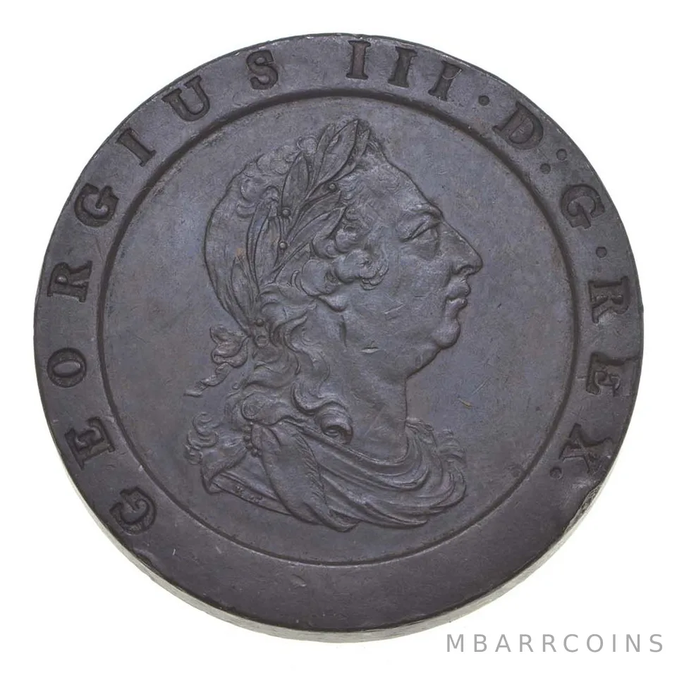 1797 United Kingdom 2 Pence Great Britain Cartwheel *5126