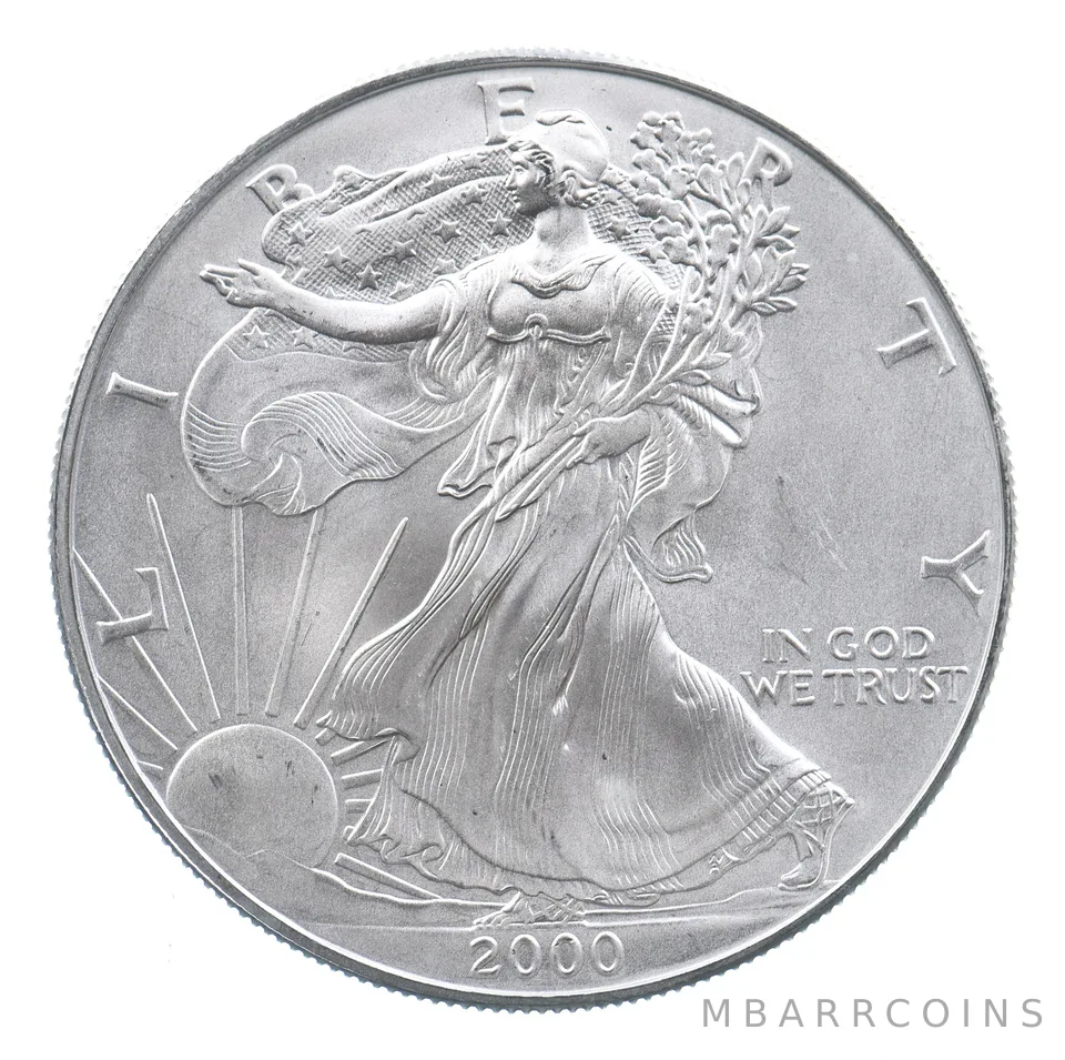 Better Date 2000 American Silver Eagle 1 Troy Oz .999 Fine Silver *697